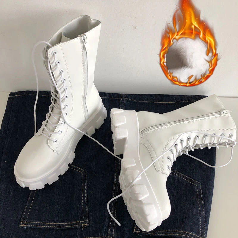 Boots Women Autumn Winter Zipper