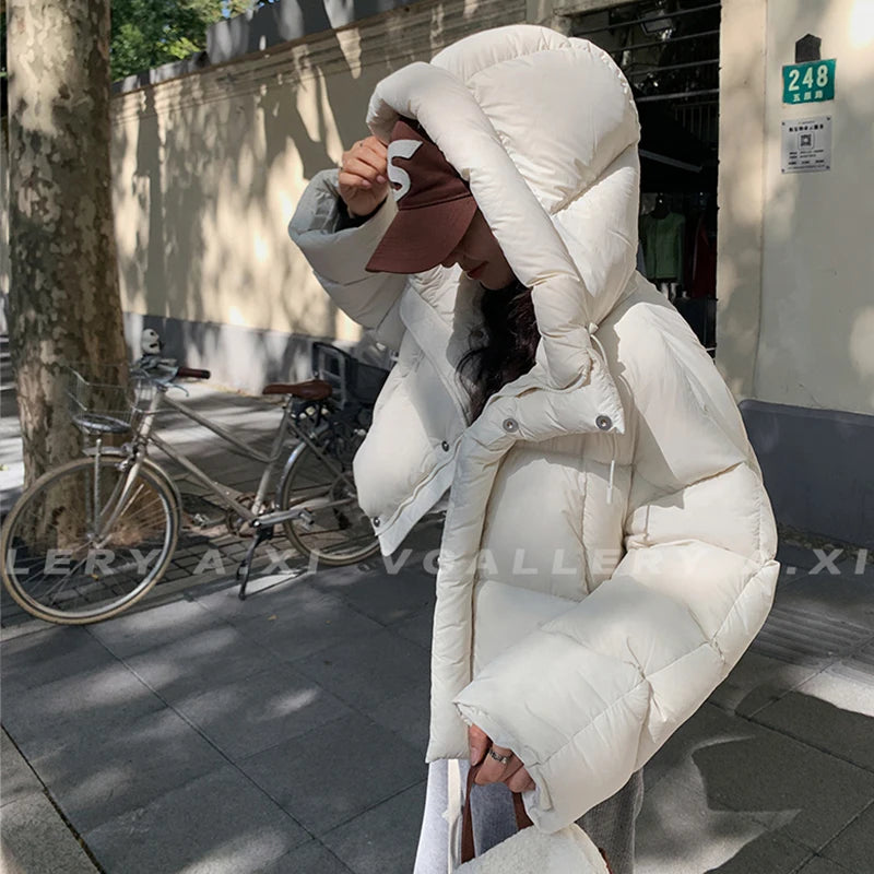 Women Jacket Short Hooded Down Jacket 2025 Winter Coat
