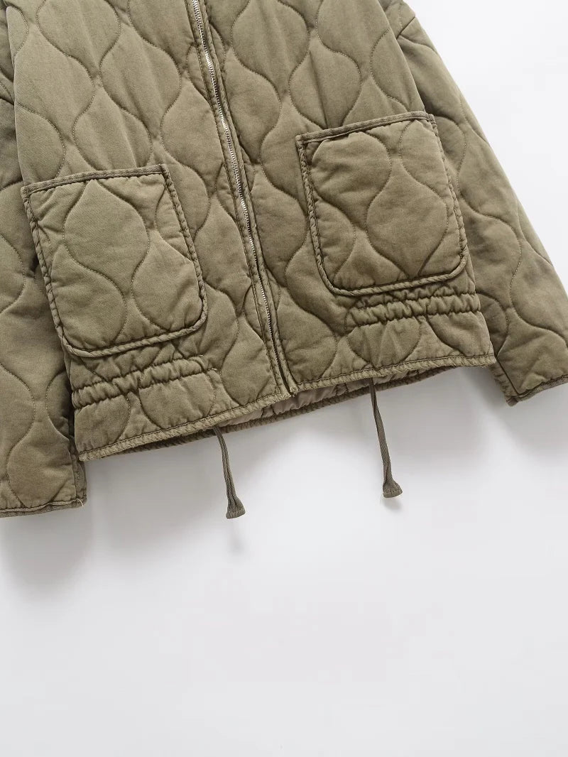 Cotton Jacket  Quilted Coat for Women