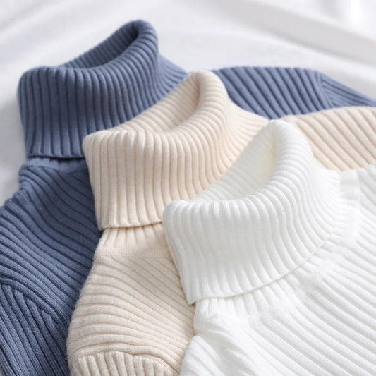 Fall Turtleneck Sweater Knitted