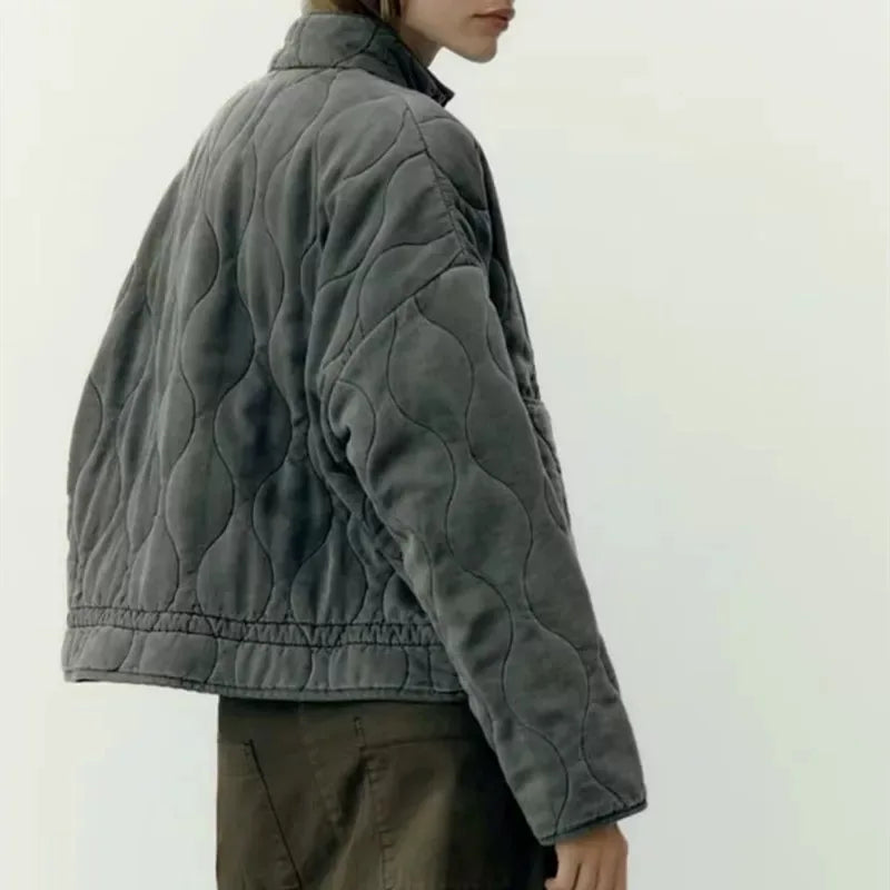 Cotton Jacket  Quilted Coat for Women