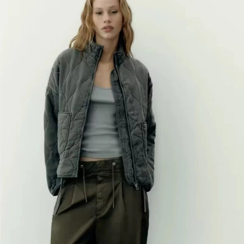 Cotton Jacket  Quilted Coat for Women