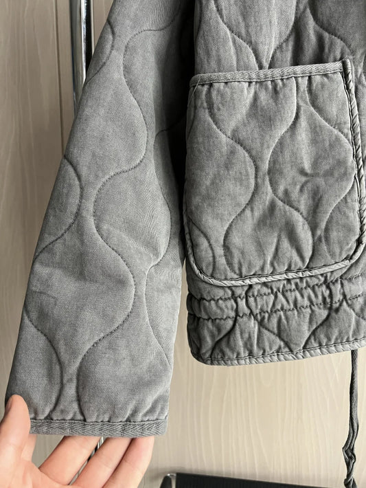 Cotton Jacket  Quilted Coat for Women