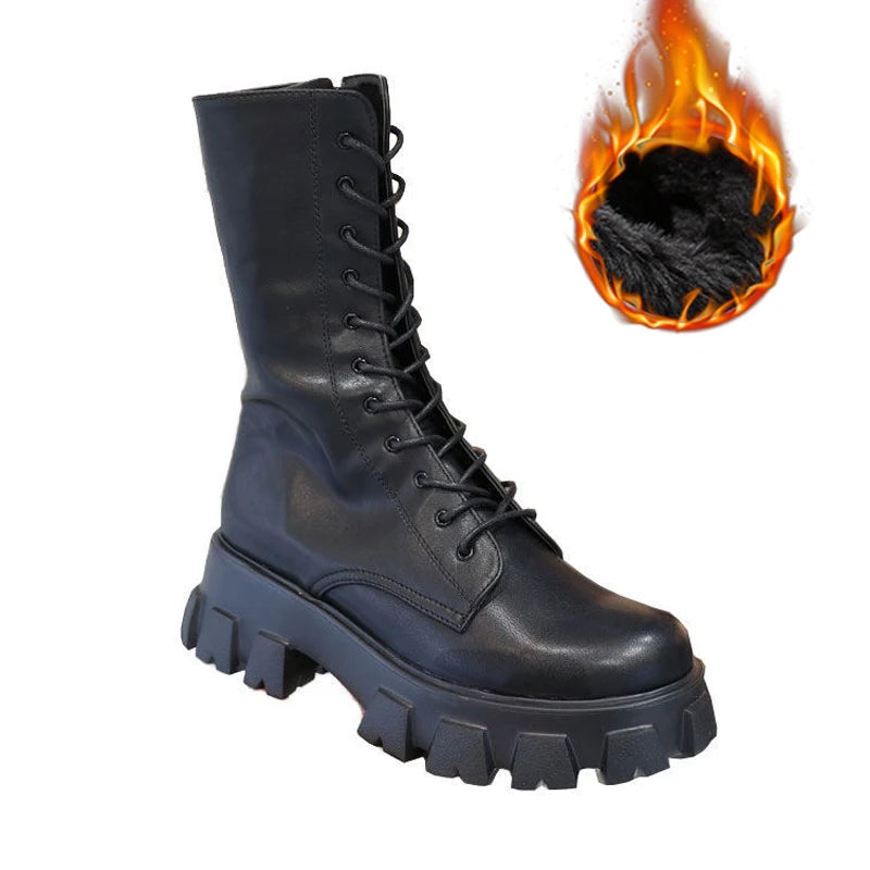 Boots Women Autumn Winter Zipper
