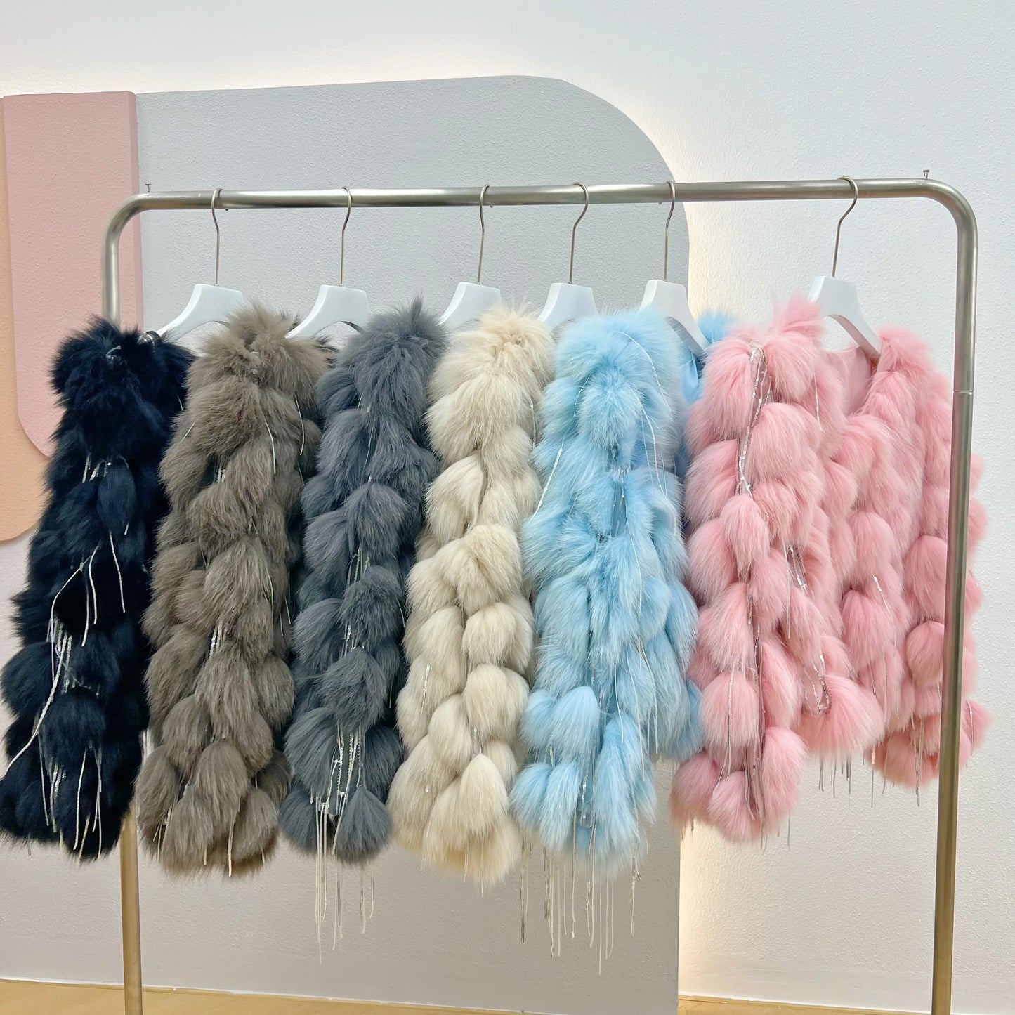 Natural Fox Fur Coat