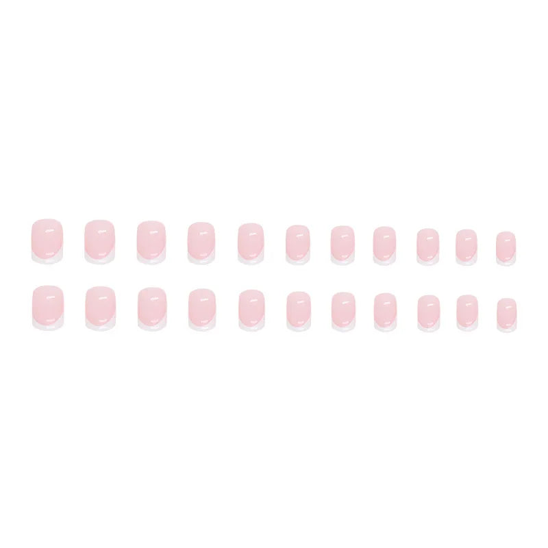 24 Square Short Nails + 1 Nail File + 1 Piece of Jelly Glue