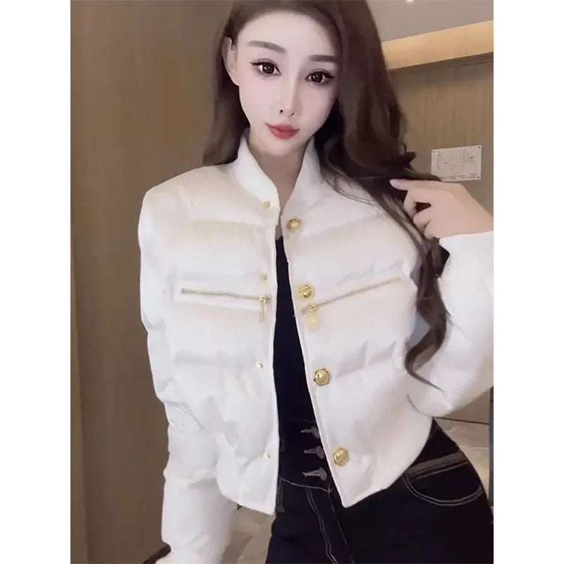 Stand-Up Collar Puffer Coats